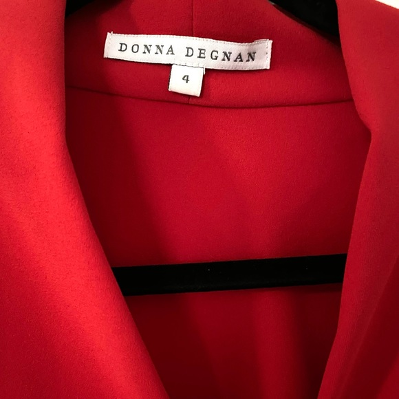 LIKE NEW! Deep Red Blouse by Donna Degan - Picture 2 of 4